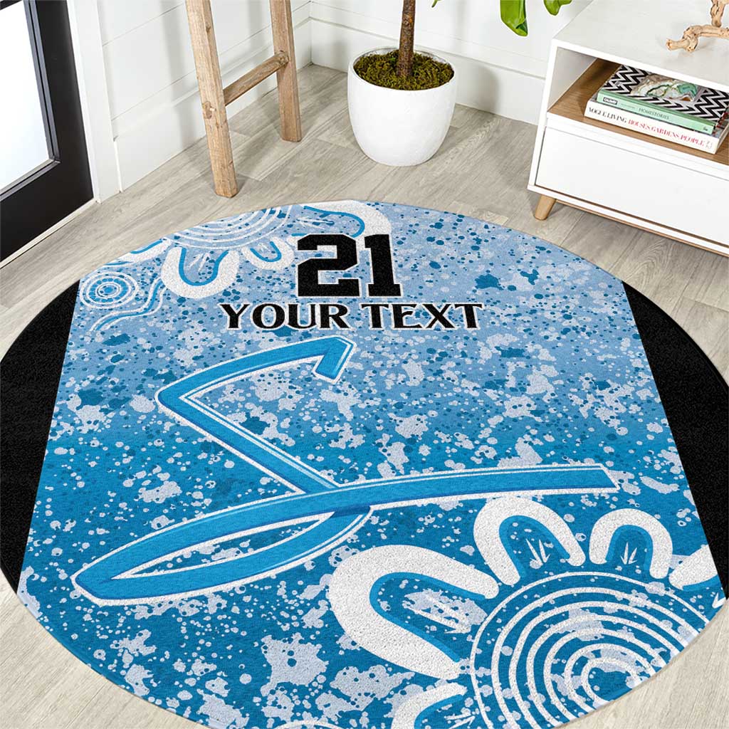 Adelaide Strikers Custom Round Carpet Minimalism Aboriginal