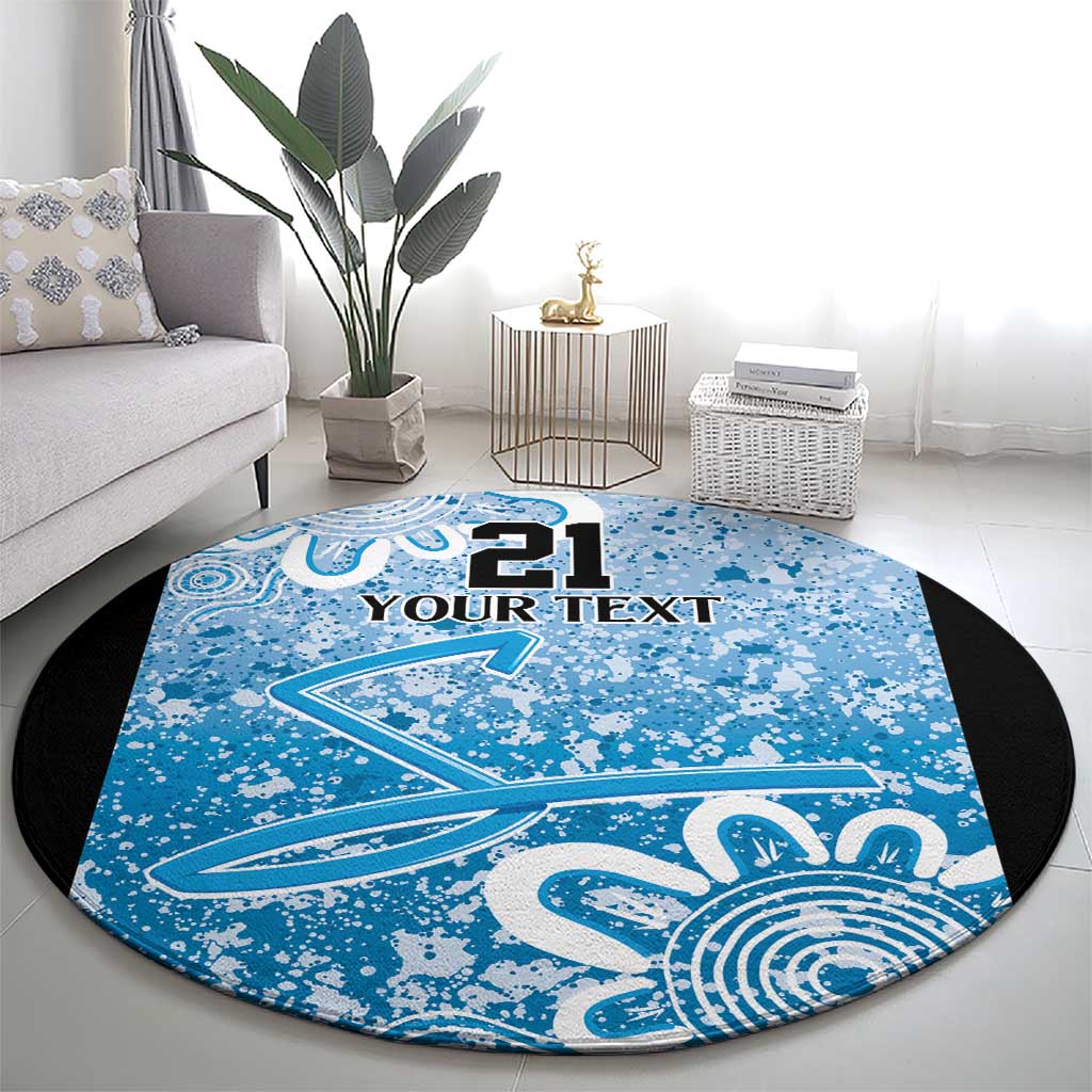 Adelaide Strikers Custom Round Carpet Minimalism Aboriginal