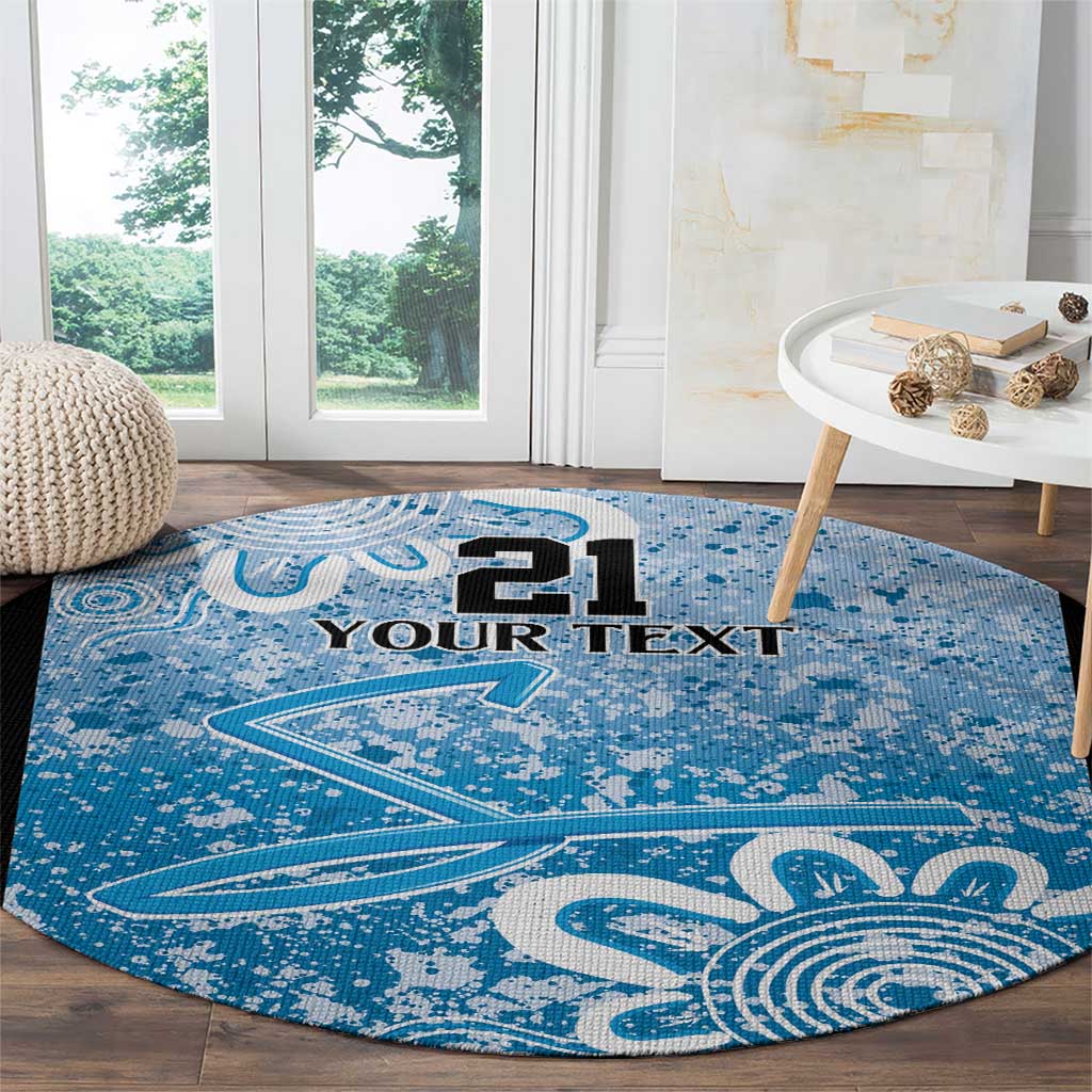Adelaide Strikers Custom Round Carpet Minimalism Aboriginal