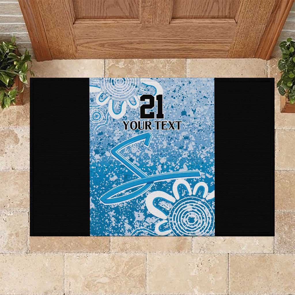 Adelaide Strikers Custom Rubber Doormat Minimalism Aboriginal