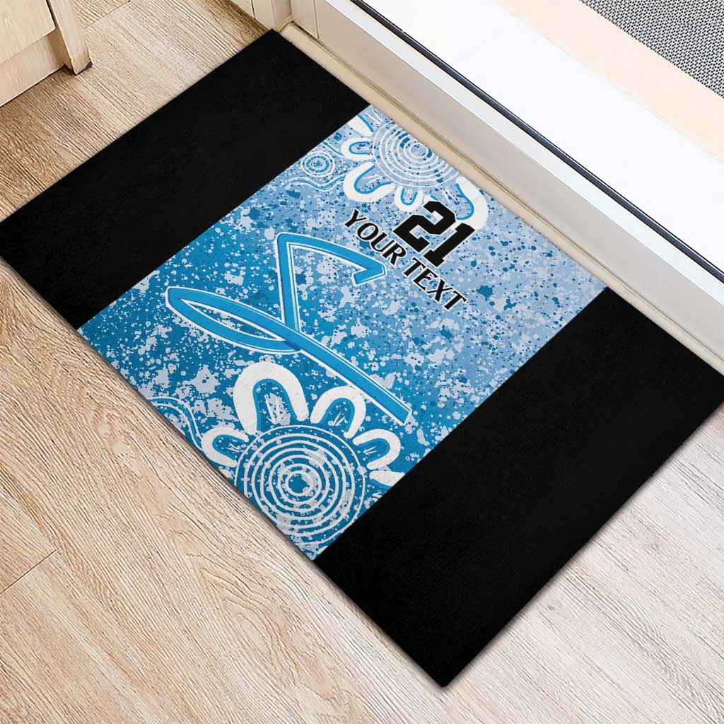 Adelaide Strikers Custom Rubber Doormat Minimalism Aboriginal