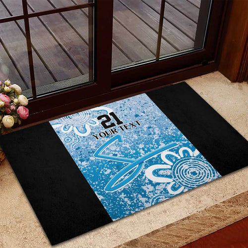 Adelaide Strikers Custom Rubber Doormat Minimalism Aboriginal