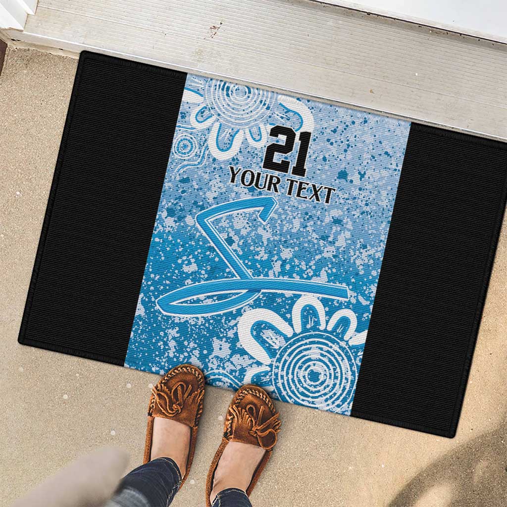 Adelaide Strikers Custom Rubber Doormat Minimalism Aboriginal