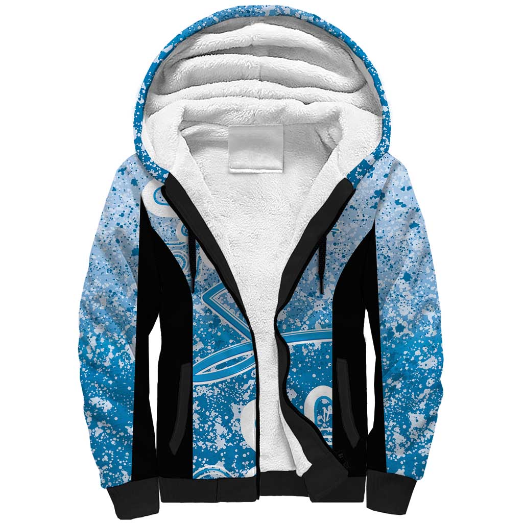 Adelaide Strikers Custom Sherpa Hoodie Minimalism Aboriginal
