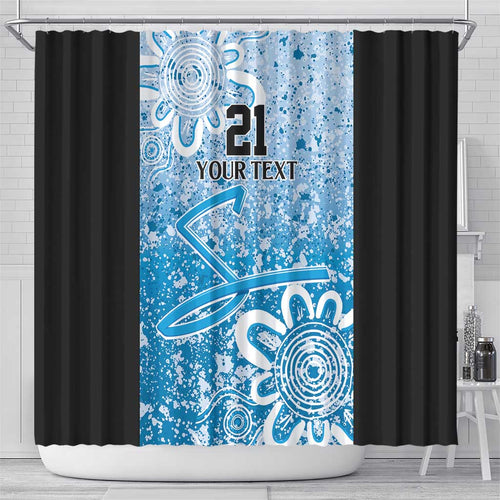 Adelaide Strikers Custom Shower Curtain Minimalism Aboriginal