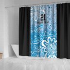 Adelaide Strikers Custom Shower Curtain Minimalism Aboriginal