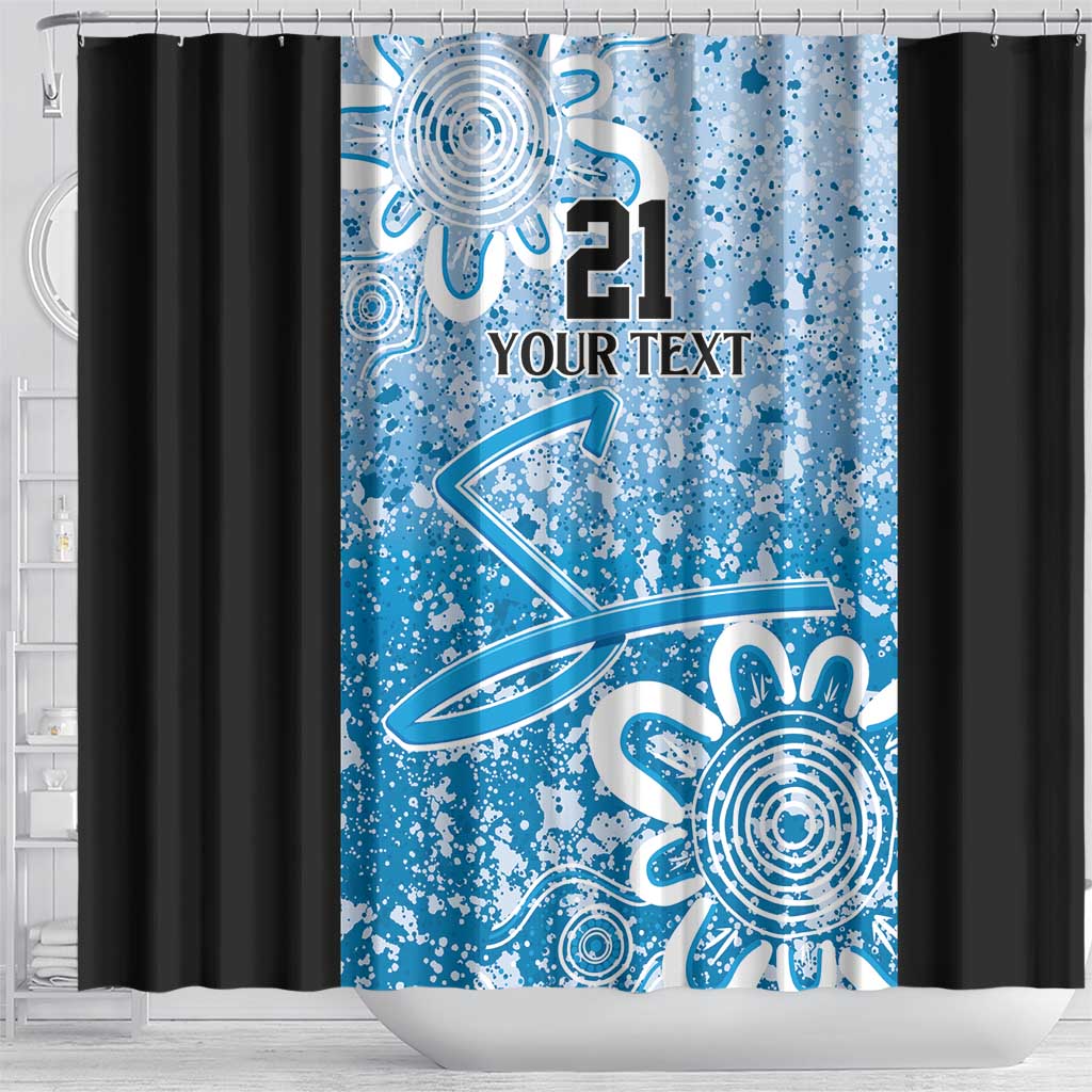 Adelaide Strikers Custom Shower Curtain Minimalism Aboriginal