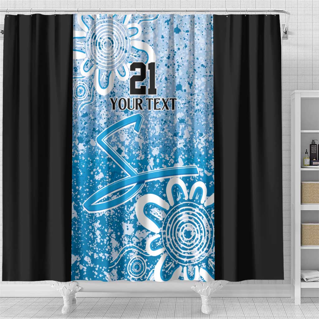 Adelaide Strikers Custom Shower Curtain Minimalism Aboriginal