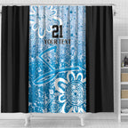 Adelaide Strikers Custom Shower Curtain Minimalism Aboriginal