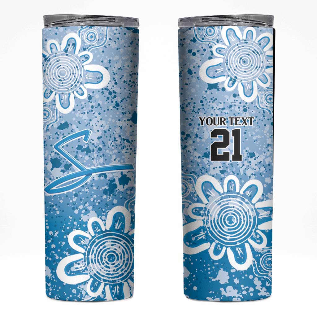 Adelaide Strikers Custom Skinny Tumbler Minimalism Aboriginal