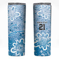 Adelaide Strikers Custom Skinny Tumbler Minimalism Aboriginal