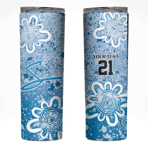 Adelaide Strikers Custom Skinny Tumbler Minimalism Aboriginal