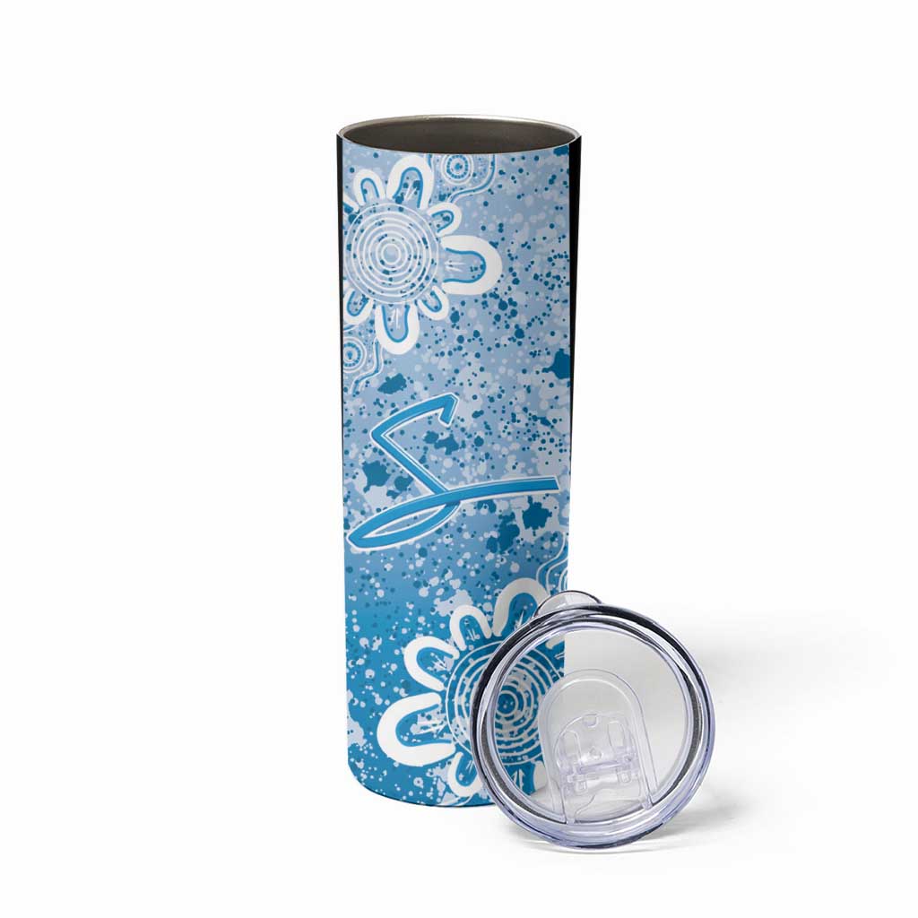 Adelaide Strikers Custom Skinny Tumbler Minimalism Aboriginal