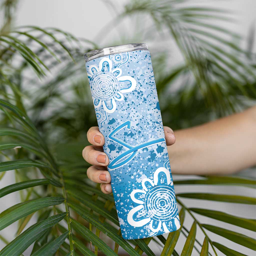 Adelaide Strikers Custom Skinny Tumbler Minimalism Aboriginal
