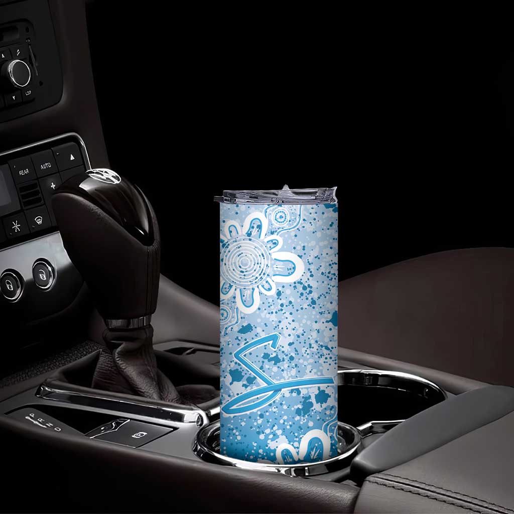 Adelaide Strikers Custom Skinny Tumbler Minimalism Aboriginal