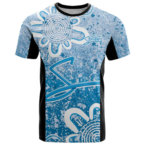 Adelaide Strikers Custom T Shirt Minimalism Aboriginal