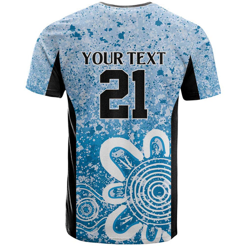 Adelaide Strikers Custom T Shirt Minimalism Aboriginal