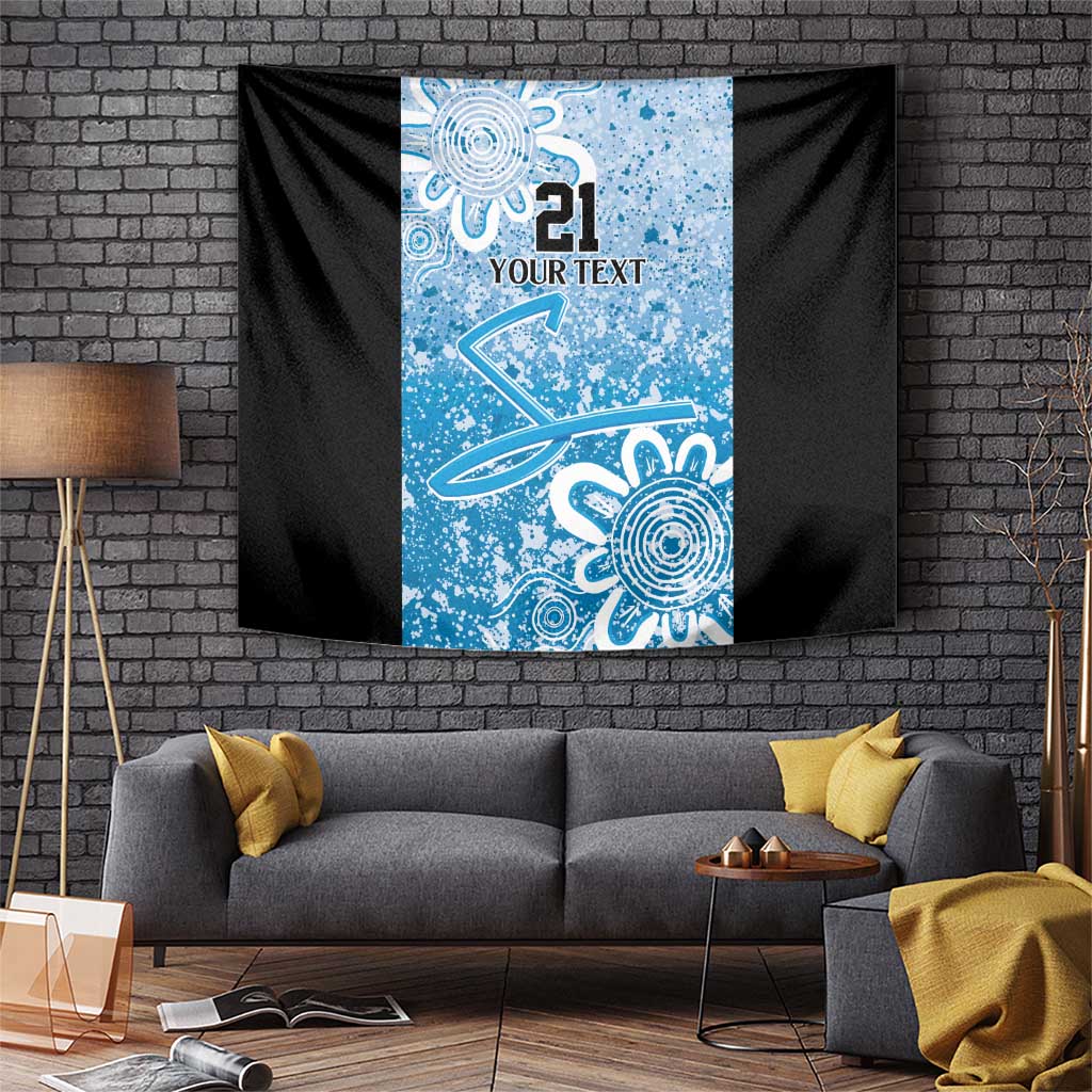 Adelaide Strikers Custom Tapestry Minimalism Aboriginal