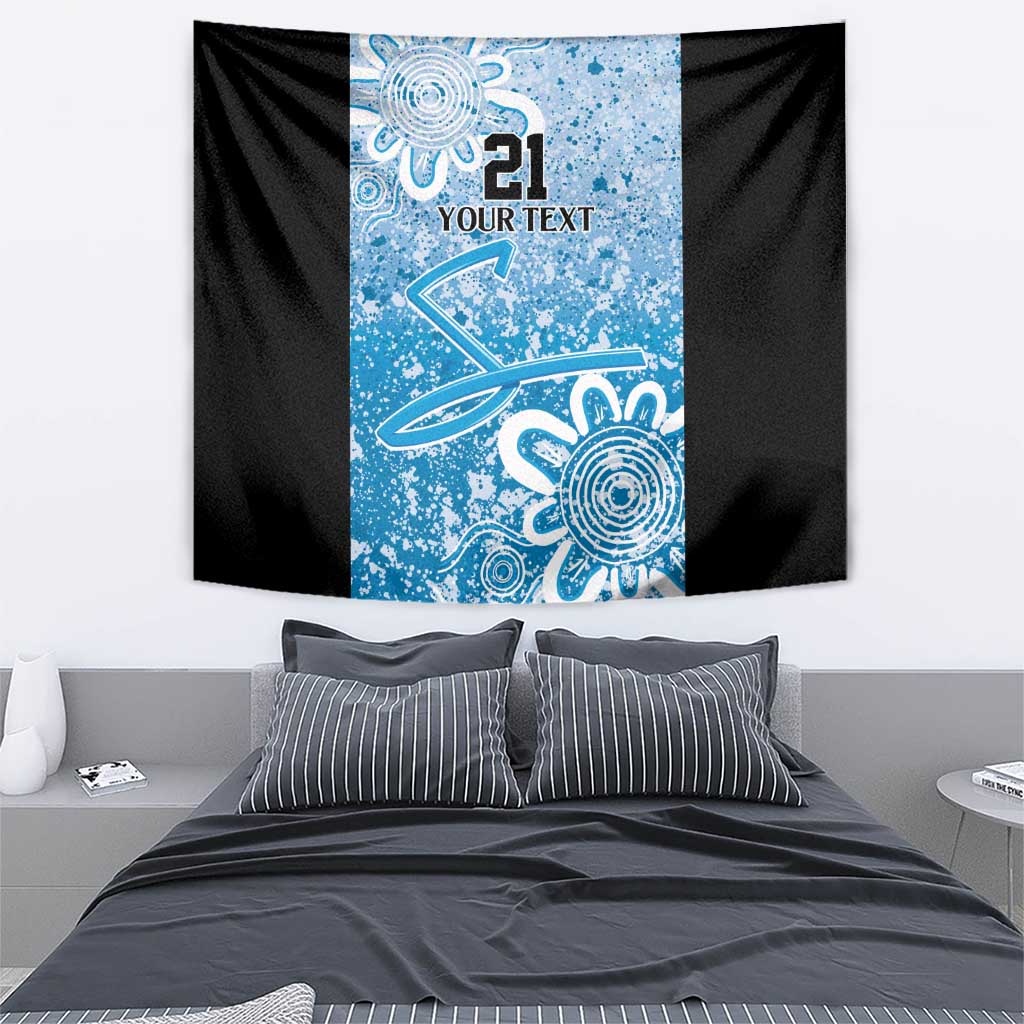 Adelaide Strikers Custom Tapestry Minimalism Aboriginal