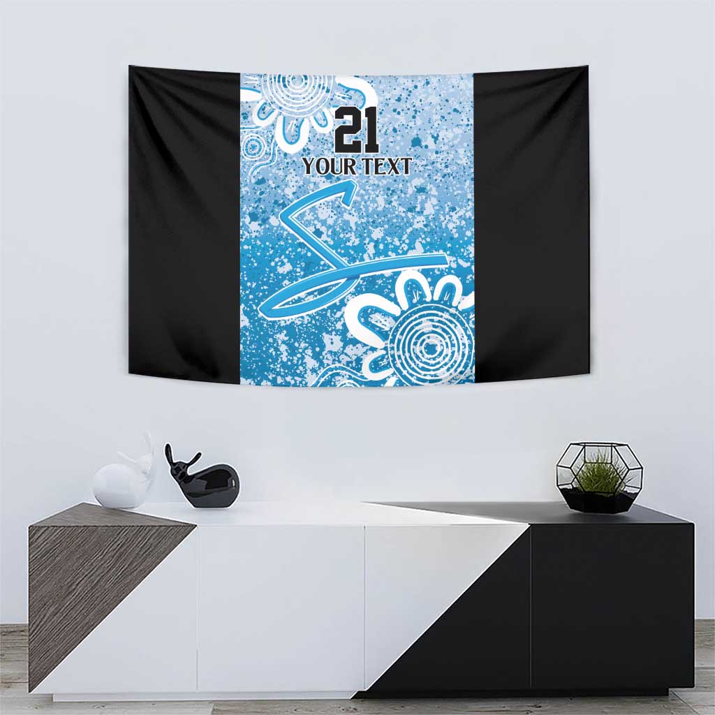 Adelaide Strikers Custom Tapestry Minimalism Aboriginal
