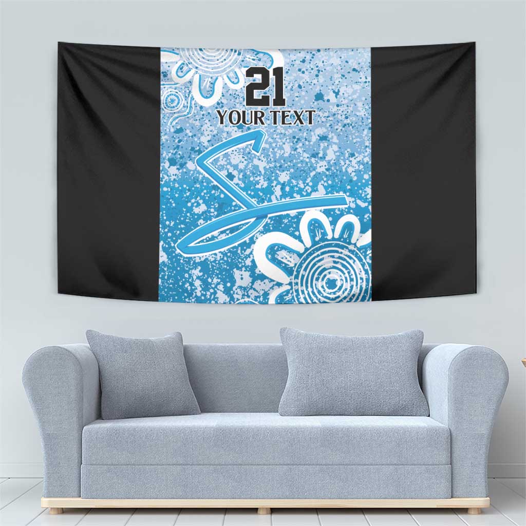 Adelaide Strikers Custom Tapestry Minimalism Aboriginal