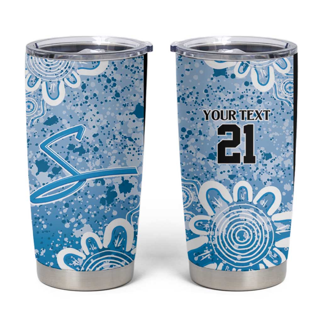 Adelaide Strikers Custom Tumbler Cup Minimalism Aboriginal