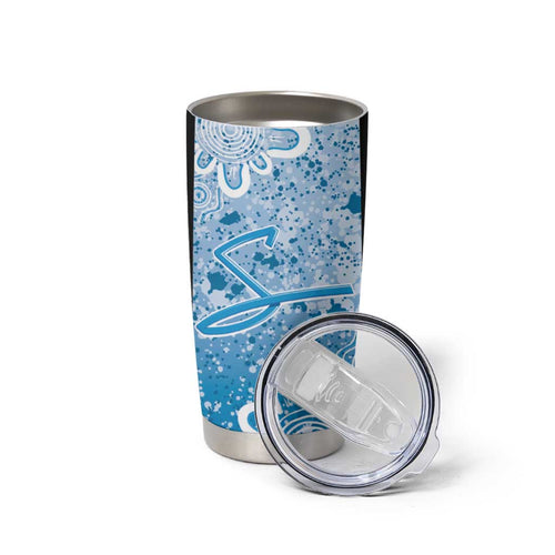 Adelaide Strikers Custom Tumbler Cup Minimalism Aboriginal