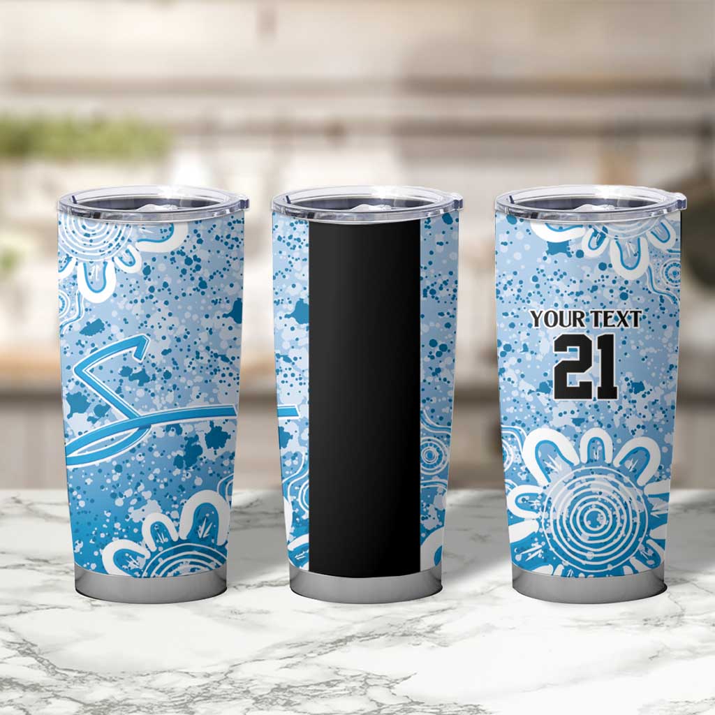 Adelaide Strikers Custom Tumbler Cup Minimalism Aboriginal