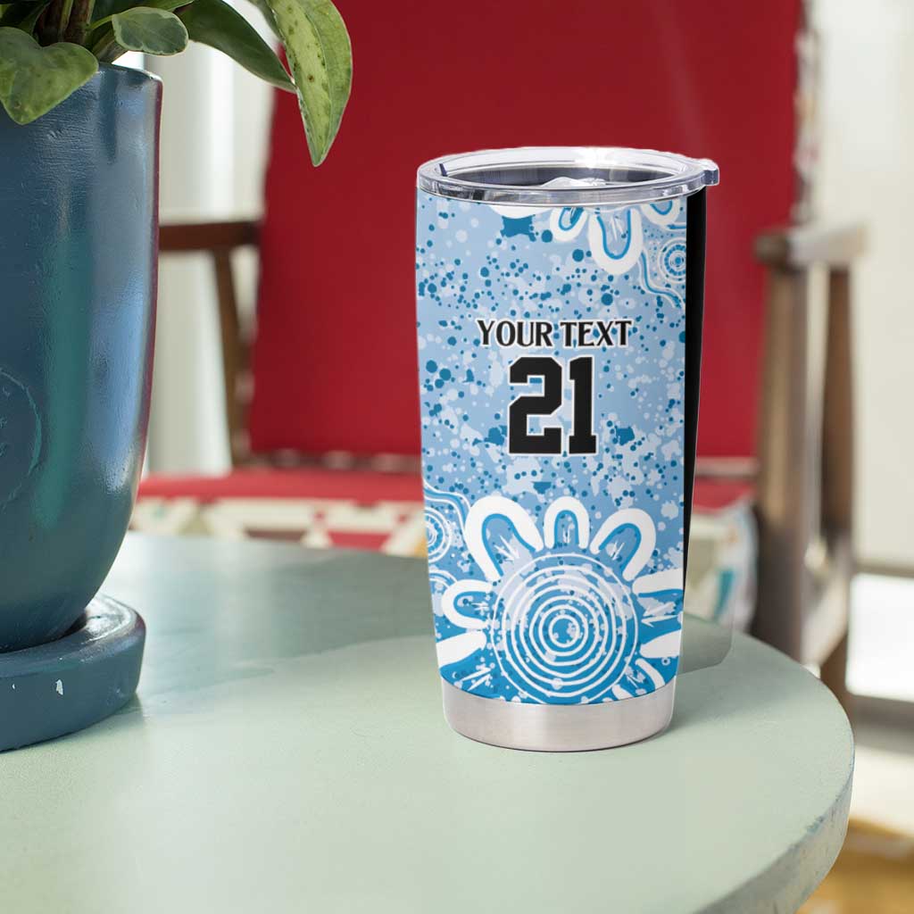 Adelaide Strikers Custom Tumbler Cup Minimalism Aboriginal