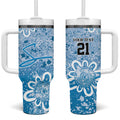 Adelaide Strikers Custom Tumbler With Handle Minimalism Aboriginal