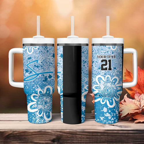 Adelaide Strikers Custom Tumbler With Handle Minimalism Aboriginal