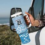 Adelaide Strikers Custom Tumbler With Handle Minimalism Aboriginal