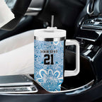 Adelaide Strikers Custom Tumbler With Handle Minimalism Aboriginal