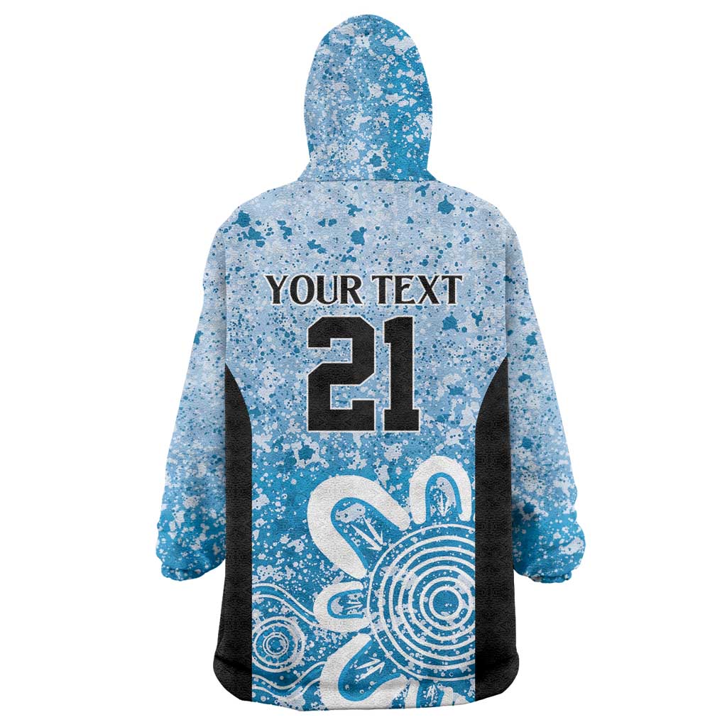Adelaide Strikers Custom Wearable Blanket Hoodie Minimalism Aboriginal