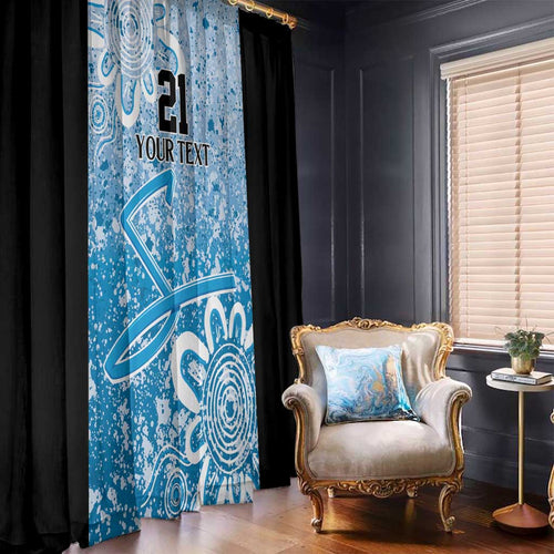 Adelaide Strikers Custom Window Curtain Minimalism Aboriginal