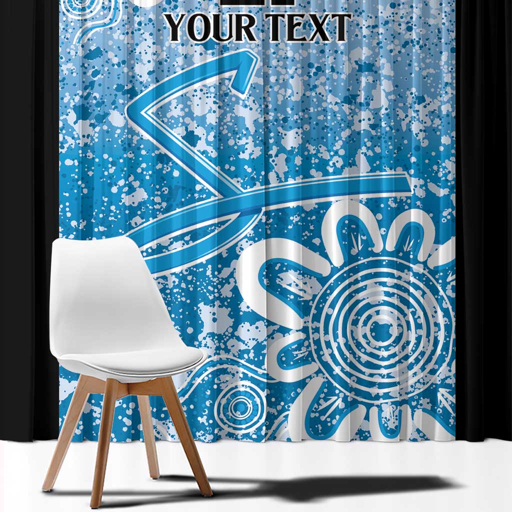 Adelaide Strikers Custom Window Curtain Minimalism Aboriginal