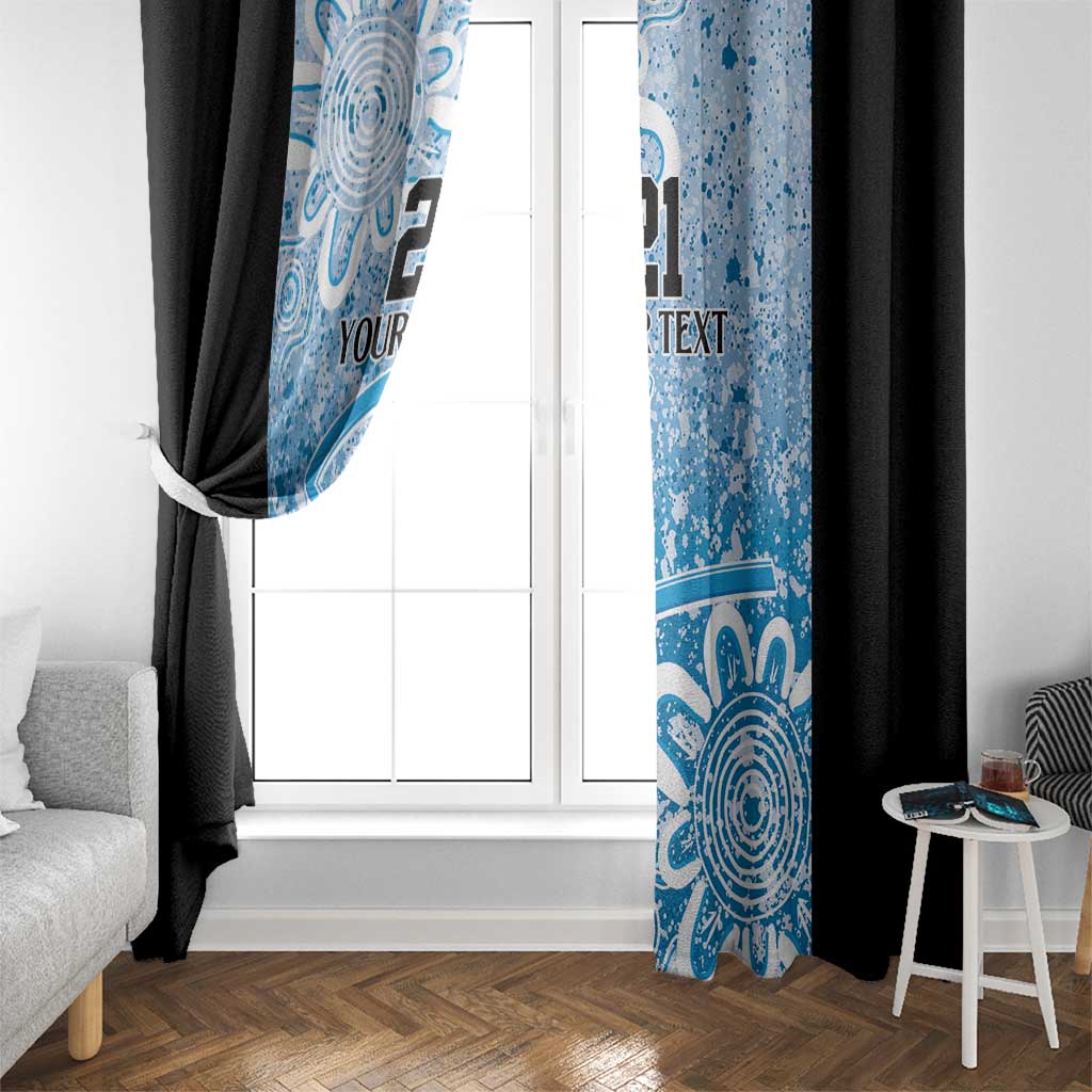 Adelaide Strikers Custom Window Curtain Minimalism Aboriginal