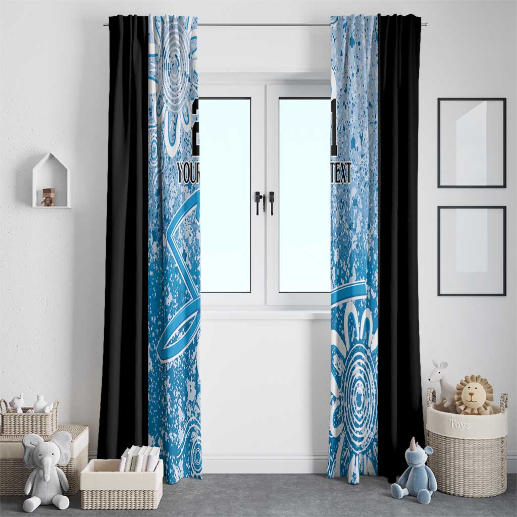 Adelaide Strikers Custom Window Curtain Minimalism Aboriginal