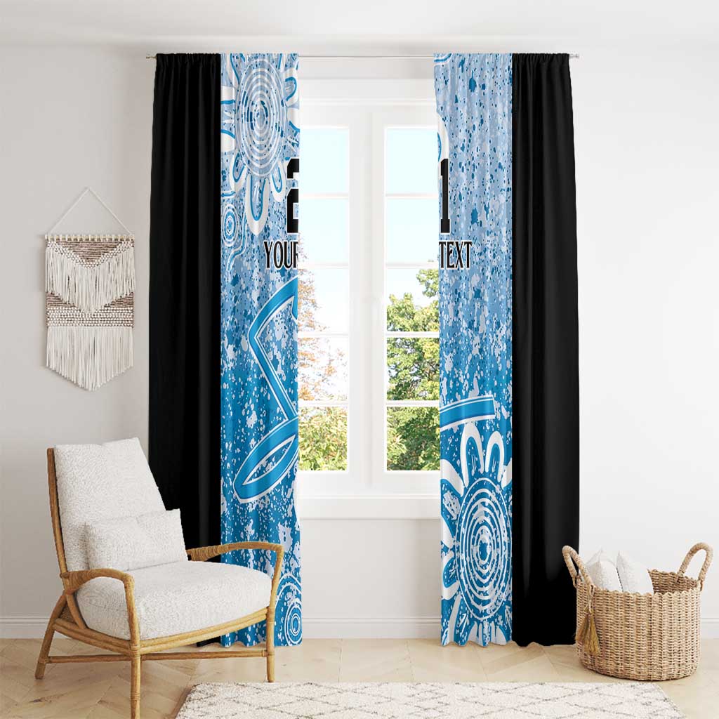 Adelaide Strikers Custom Window Curtain Minimalism Aboriginal