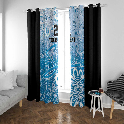 Adelaide Strikers Custom Window Curtain Minimalism Aboriginal