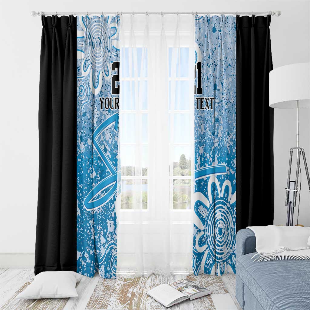 Adelaide Strikers Custom Window Curtain Minimalism Aboriginal