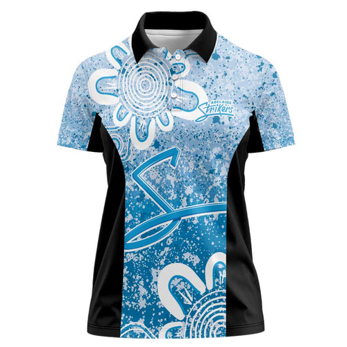 Adelaide Strikers Custom Women Polo Shirt Minimalism Aboriginal