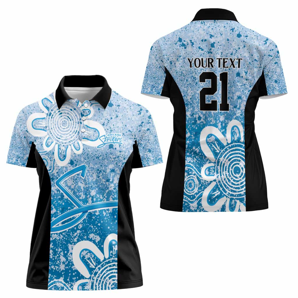 Adelaide Strikers Custom Women Polo Shirt Minimalism Aboriginal