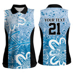 Adelaide Strikers Custom Women Sleeveless Polo Shirt Minimalism Aboriginal