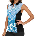 Adelaide Strikers Custom Women Sleeveless Polo Shirt Minimalism Aboriginal