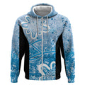 Adelaide Strikers Custom Zip Hoodie Minimalism Aboriginal