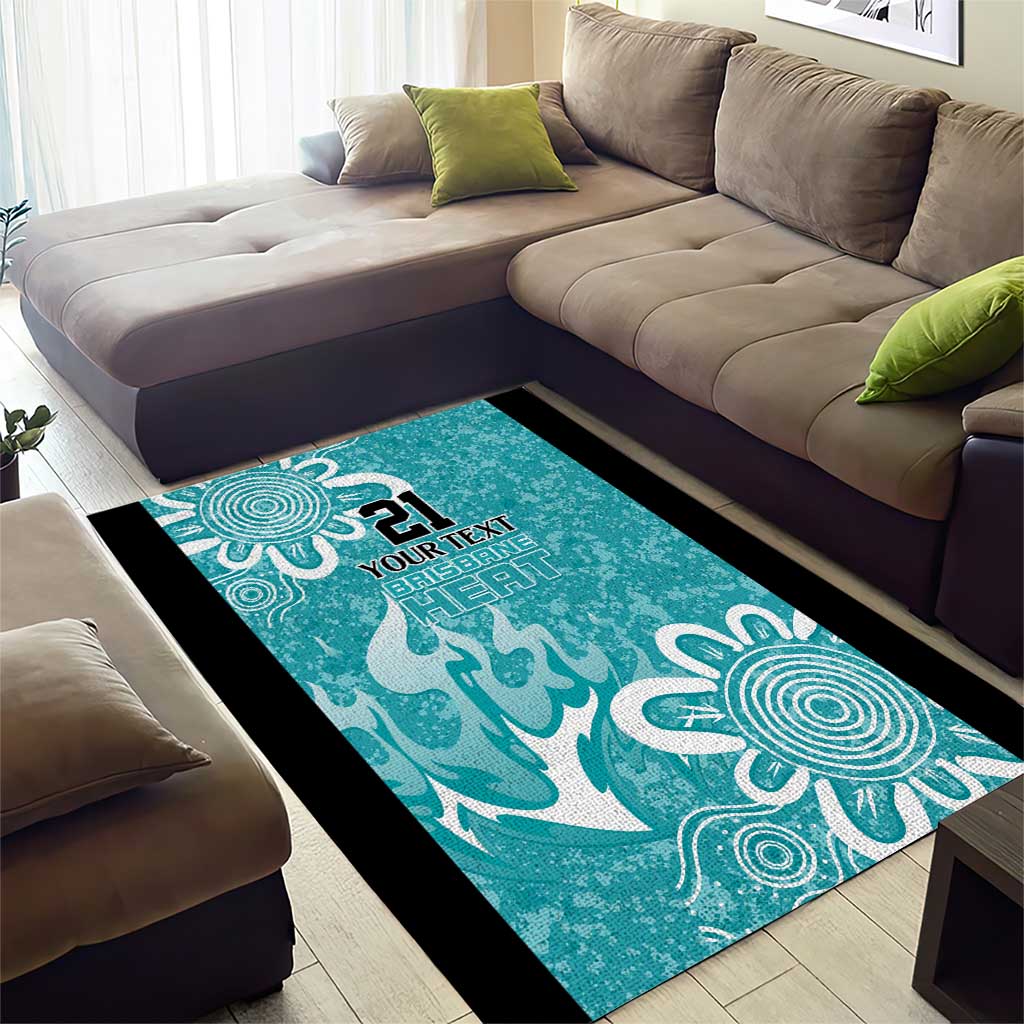 Brisbane Heat Custom Area Rug Minimalism Aboriginal