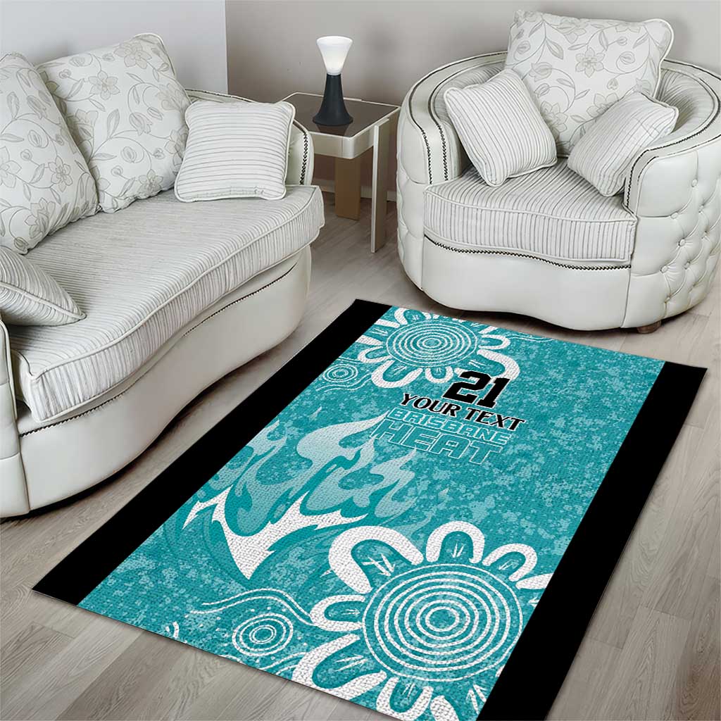 Brisbane Heat Custom Area Rug Minimalism Aboriginal