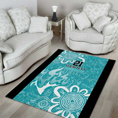 Brisbane Heat Custom Area Rug Minimalism Aboriginal