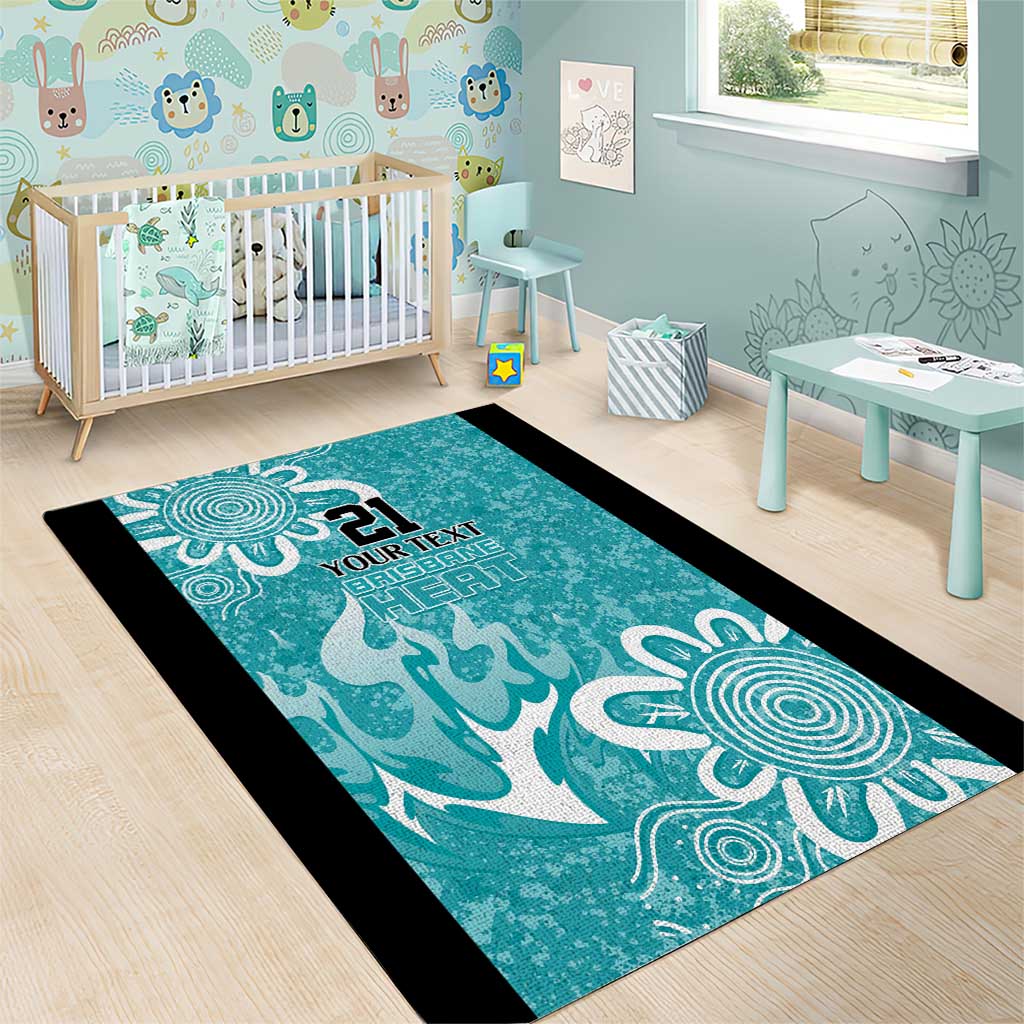 Brisbane Heat Custom Area Rug Minimalism Aboriginal
